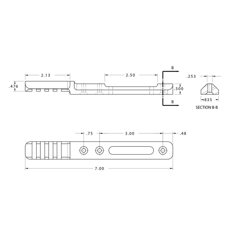 Load image into Gallery viewer, BT63 Nose Rail 
