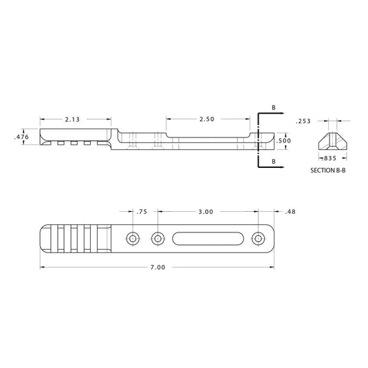 BT63 Nose Rail 