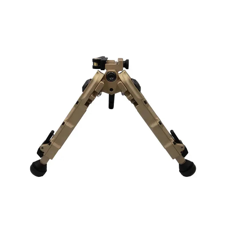 Load image into Gallery viewer, Bipiede AccuTac BR-4 G2 QD FDE – Vista frontale bassa gambe aperte precision rifle | ZEM

