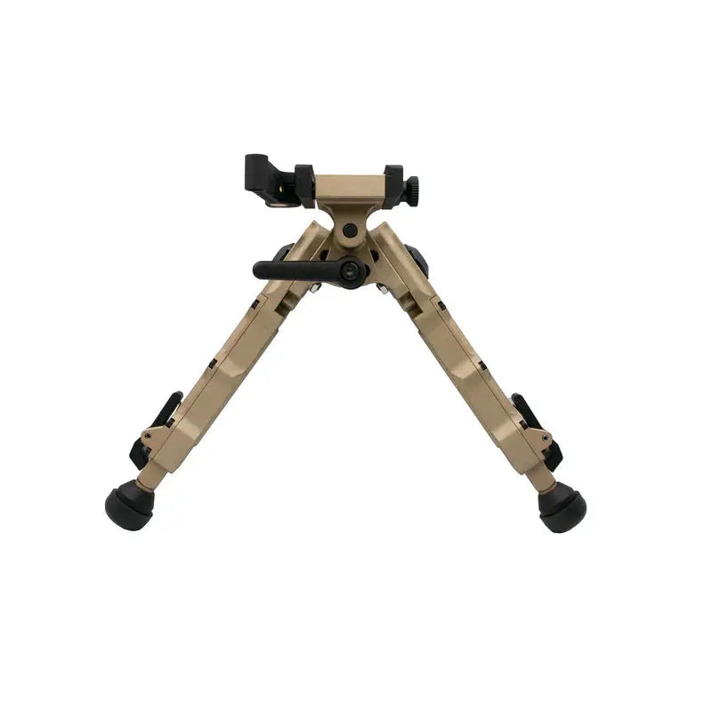 Carica immagine in Galleria Viewer, Bipiede AccuTac WB-4 QD FDE – Vista frontale gambe aperte in alluminio aeronautico | ZEM
