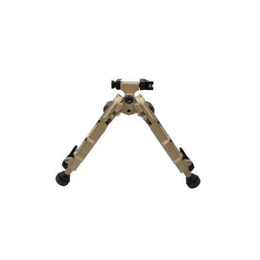 Bipiede AccuTac WB-4 QD FDE – Vista frontale bassa gambe corte precision rifle | ZEM