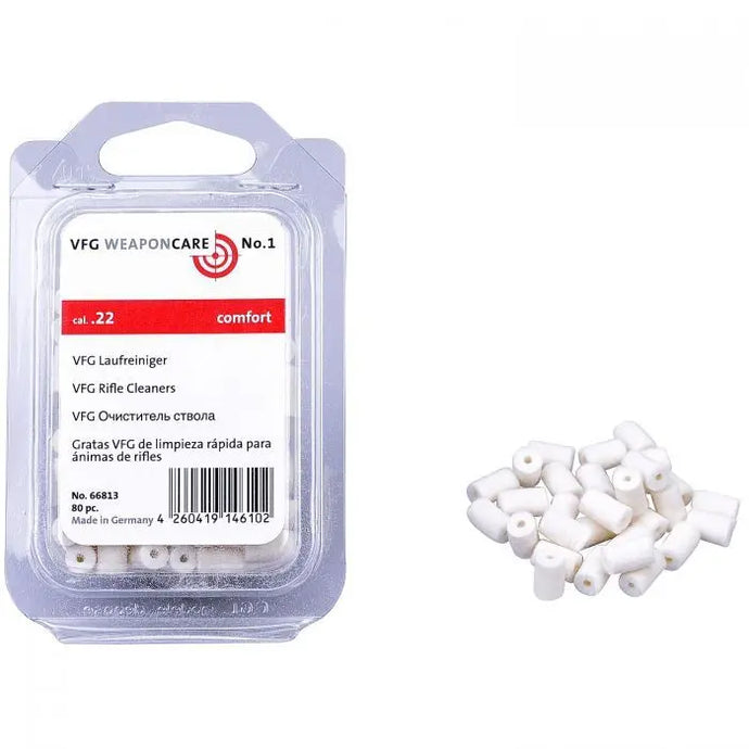 Feltrini forati per Carabina Cal. 22LR (80 pezzi) VFG