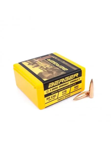 Palle BERGER .30 - 175 GR Long Range BT Target - 100 pz. BERGER