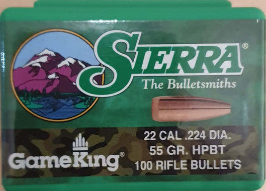 Palle Sierra 224" 55gr HPBT Gameking 100 pz. SIERRA