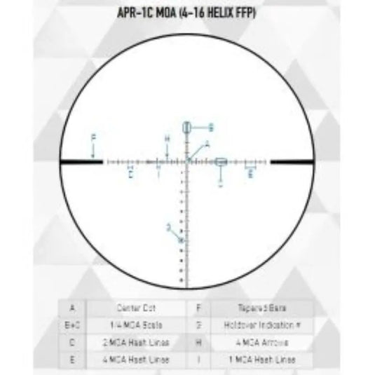 Helix 4-16X44 APR-1C FFP MOA FOV ELEMENT