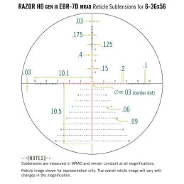Carica immagine in Galleria Viewer, Razor Gen III 6-36x56 FFP EBR-7D MRAD - ZEM
