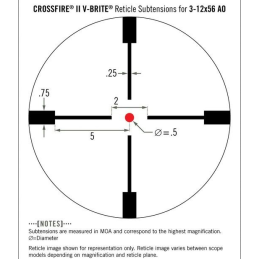 Crossfire 3-12x56 Hog Hunter V-Brite Moa - ZEM